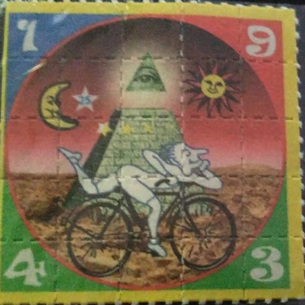 Bicycle Day LSD tab