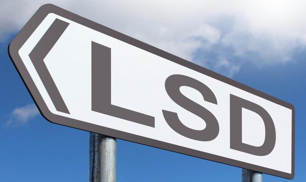 LSD road sign