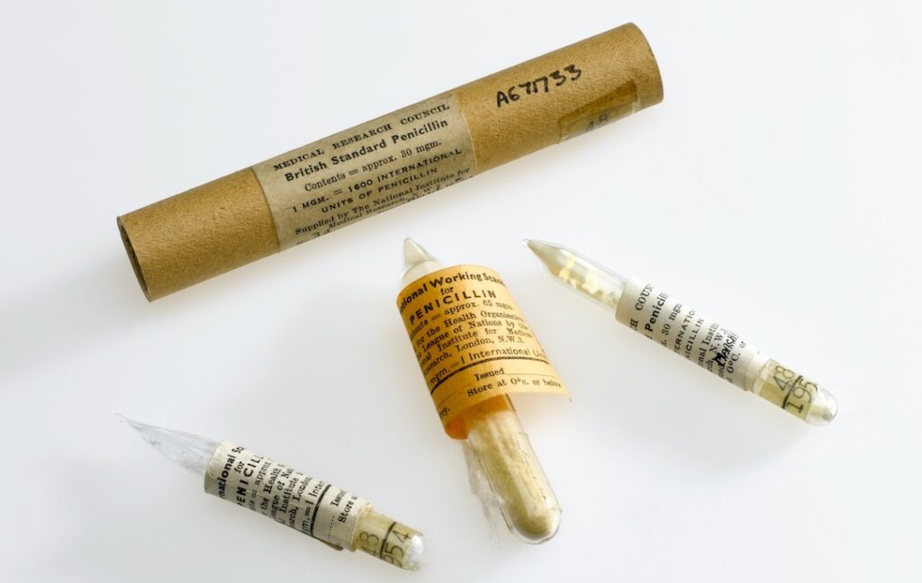 tubes of penicillin powder