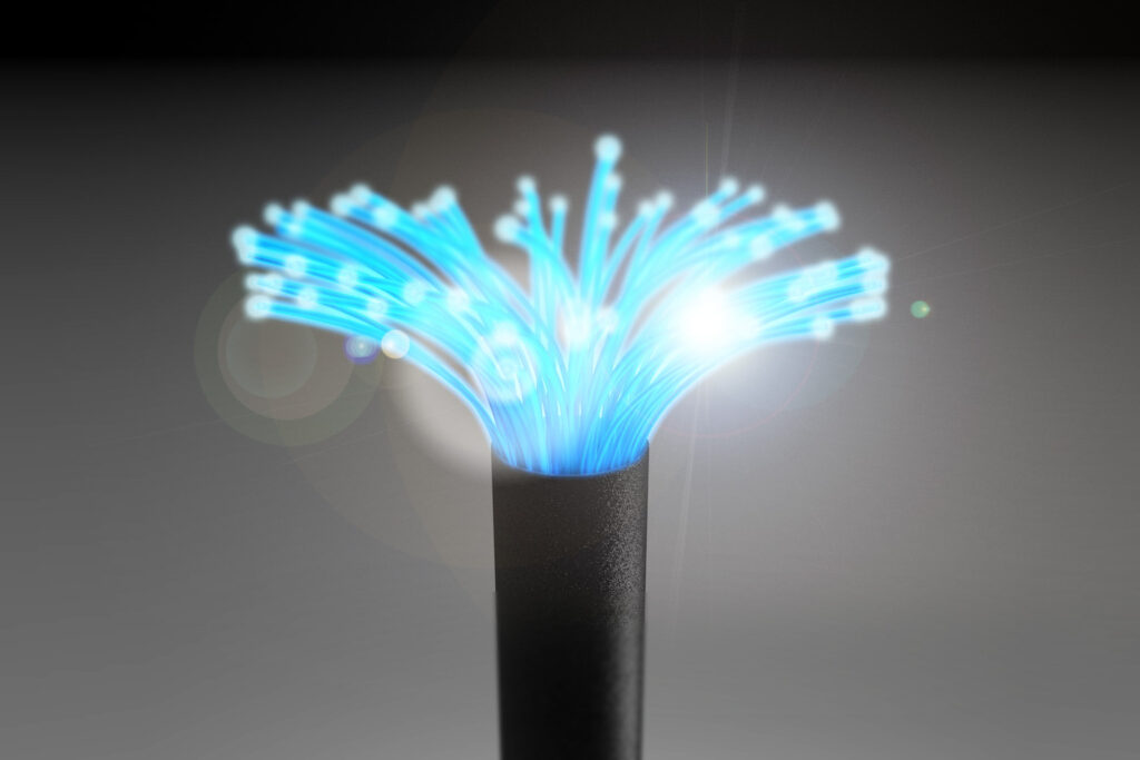 câble à fibres optiques