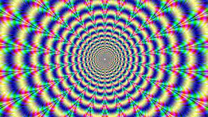 spirale colorée psychédélique
