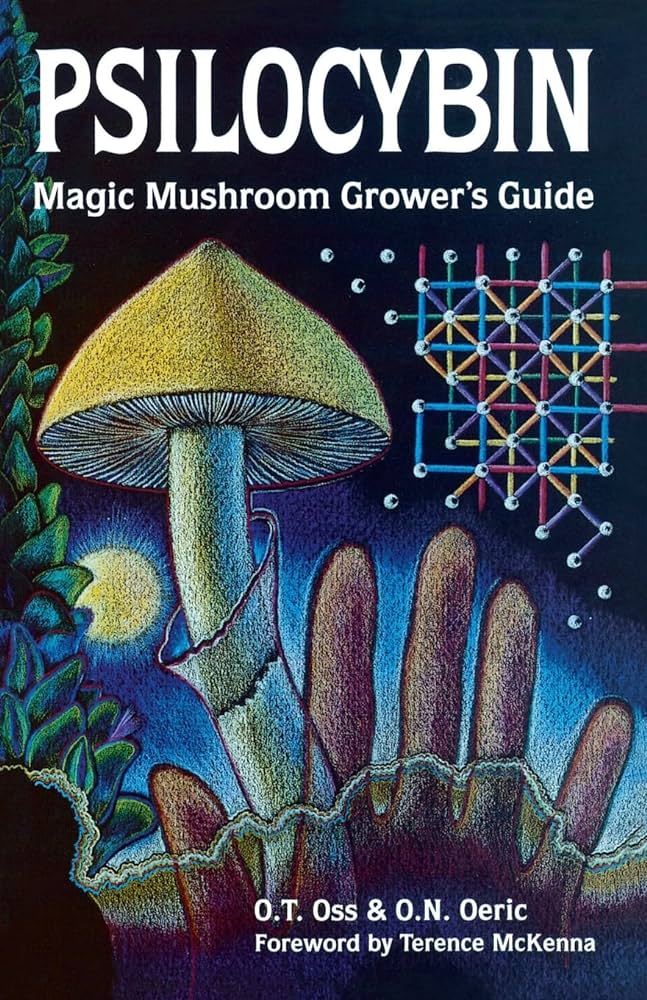 Psilocybínová magická príručka pre pestovateľov húb obálka knihy