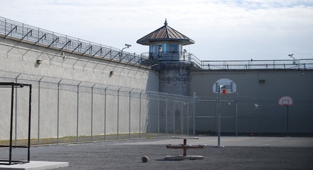prison yard
