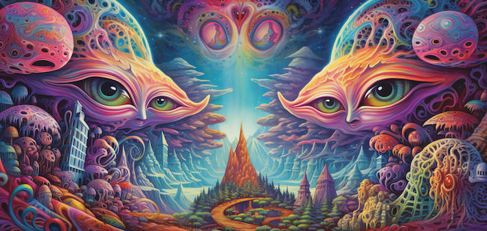 DMT hallucinations with aliens